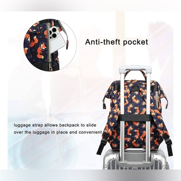 Women Laptop Backpack, College School Backpack Bookbag 15.6 Inch Computer NEW - Picture 12 of 12